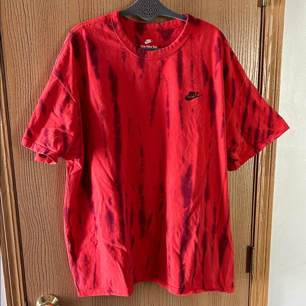 Nike Loose Fit Red Tie Dye